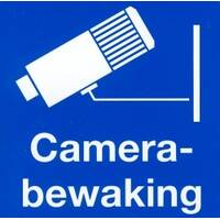 NetcamCenter Camera surveillance sticker (Adhesive front)