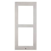 2N IP Verso surface frame 2 modules silver