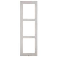 2N IP Verso surface frame 3 modules silver