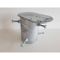 NetcamCenter Galvanized post-top mounting bracket
