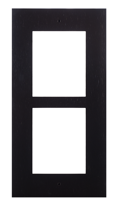 2N IP Verso flush frame 2 modules black