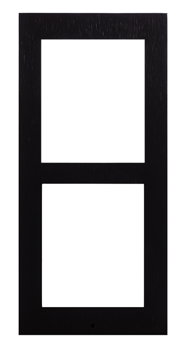 2N IP Verso surface frame 2 modules black
