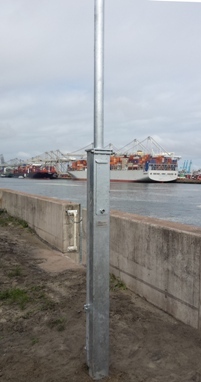 NetcamCenter tiltable camera mast 4 meters