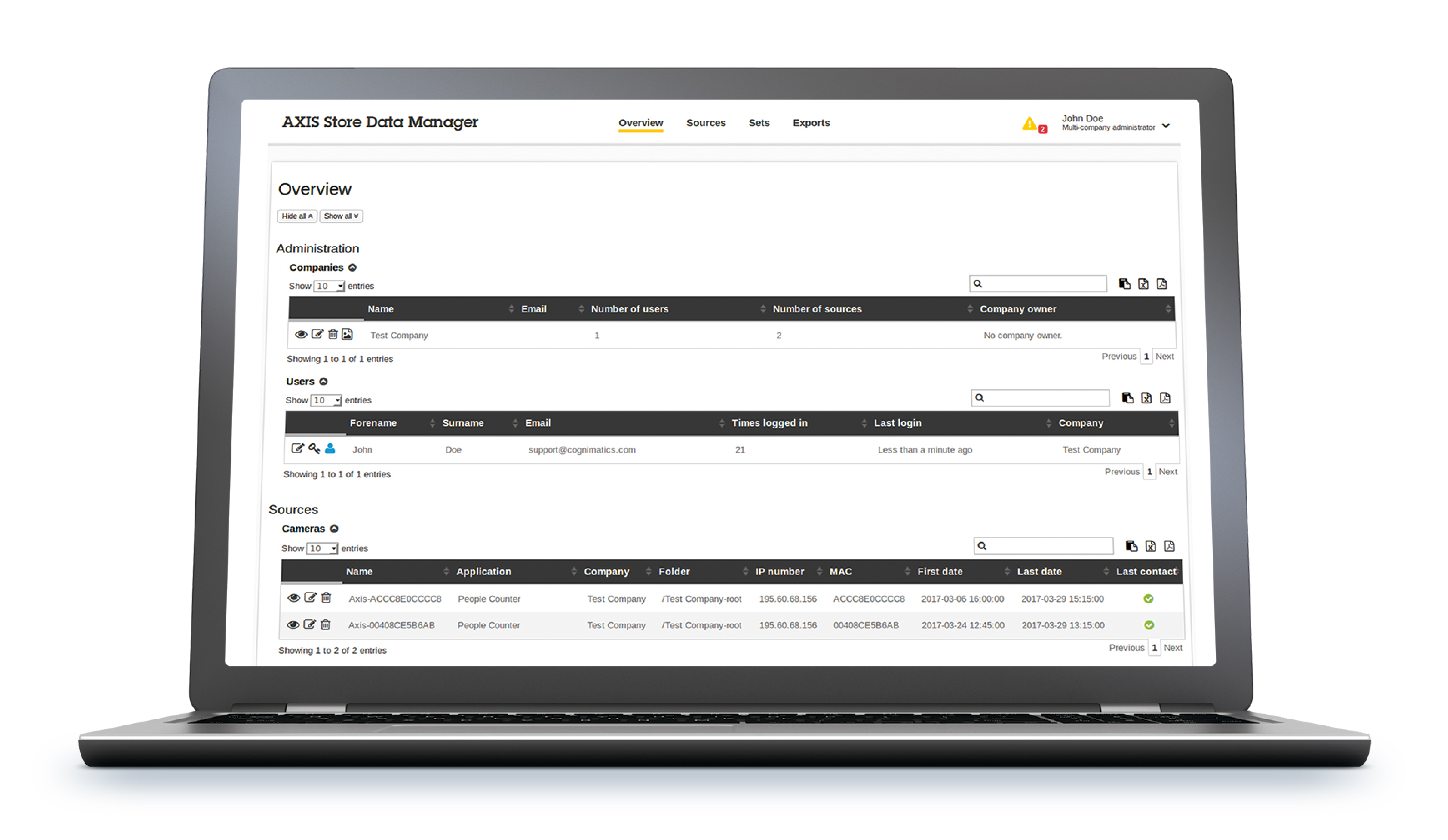 AXIS Store Data Manager 10CH Base E-license