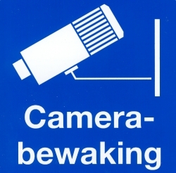NetcamCenter Camera surveillance sticker (Adhesive on the back)